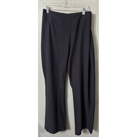 NWT Eileen Fisher Plus Nocturne (Dark Blue) Slim Boot Cut Pants Crep 3X Stretch - Picture 2 of 9